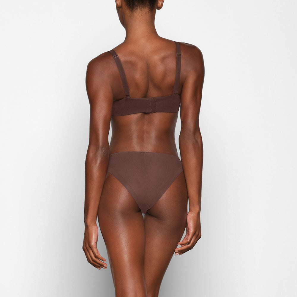 Balconette Bra Skims NO SHOW MOLDED UNLINED Chocolat | 589QZCUNT