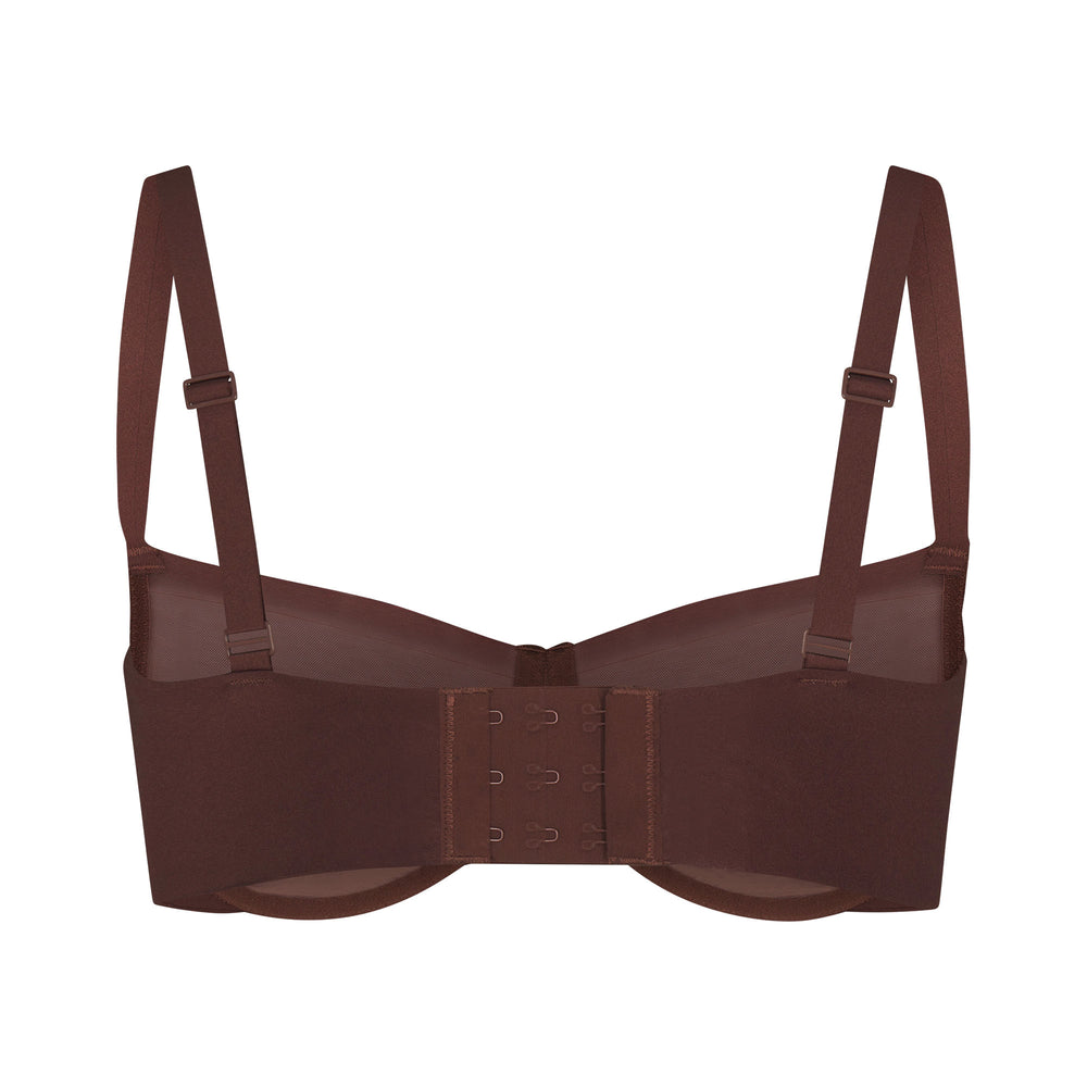 Balconette Bra Skims NO SHOW MOLDED UNLINED Chocolat | 589QZCUNT