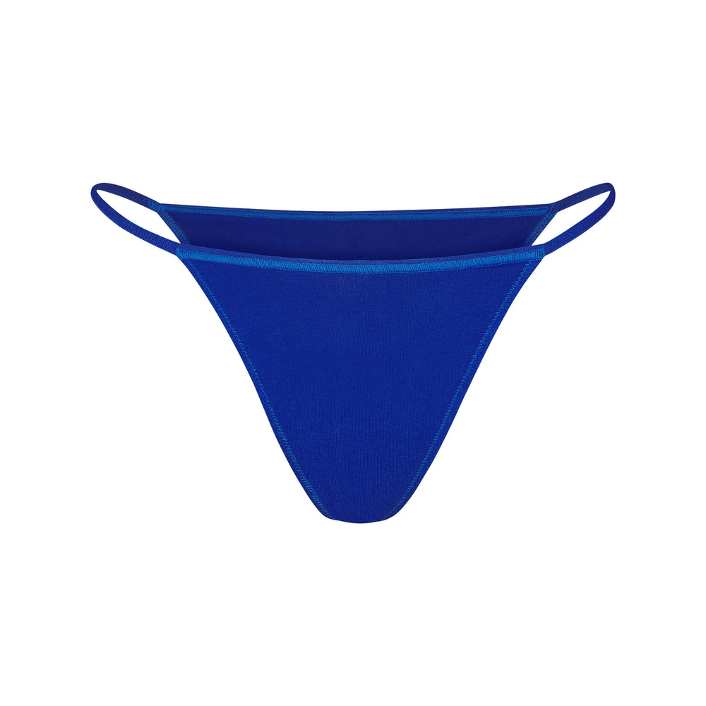 Bikini Skims COTTON JERSEY STRING Bleu | 193ONZUSX