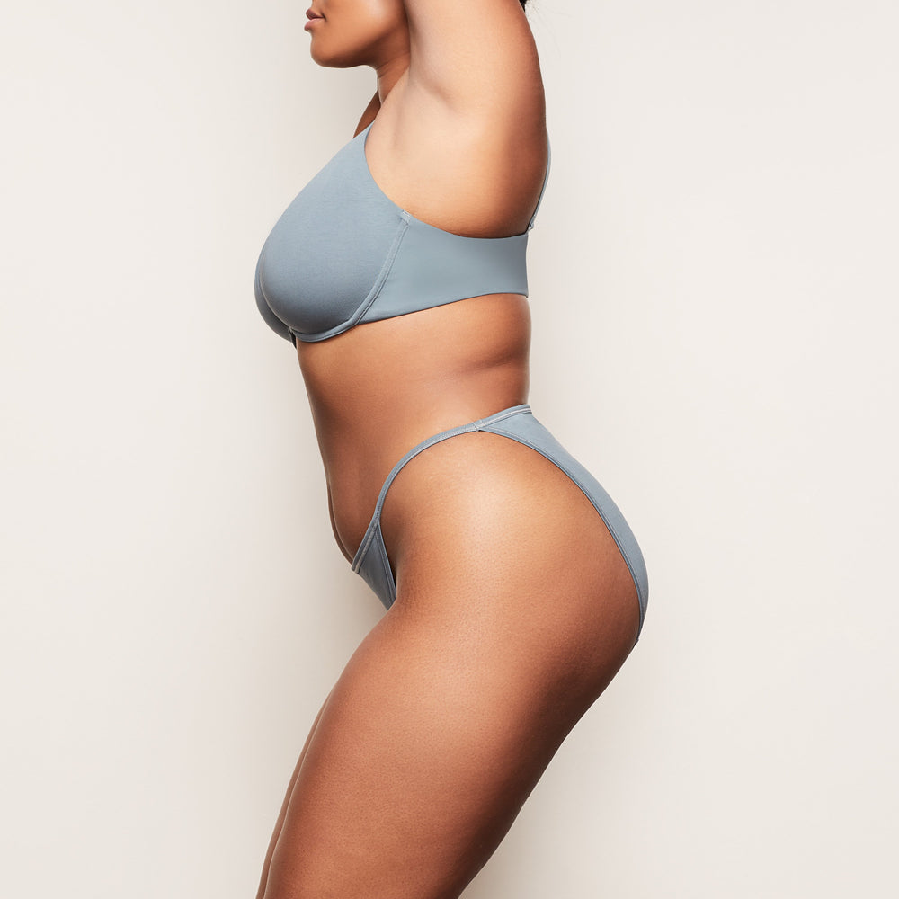 Bikini Skims COTTON JERSEY STRING Bleu | 852ISZGJQ