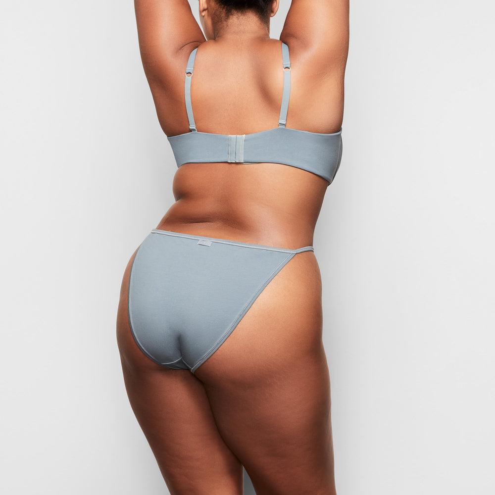 Bikini Skims COTTON JERSEY STRING Bleu | 852ISZGJQ
