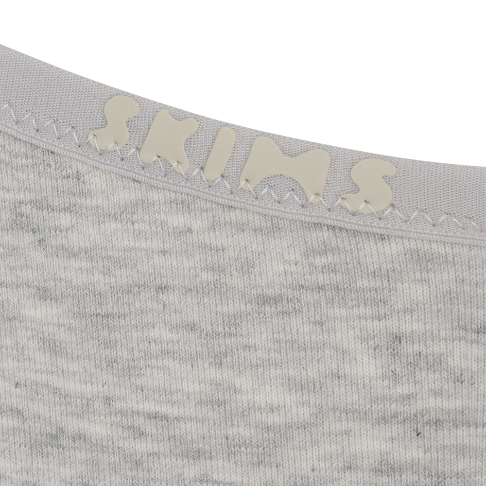 Bikini Skims COTTON LOGO HIGH LEG Grise Clair | 658MKFYUL