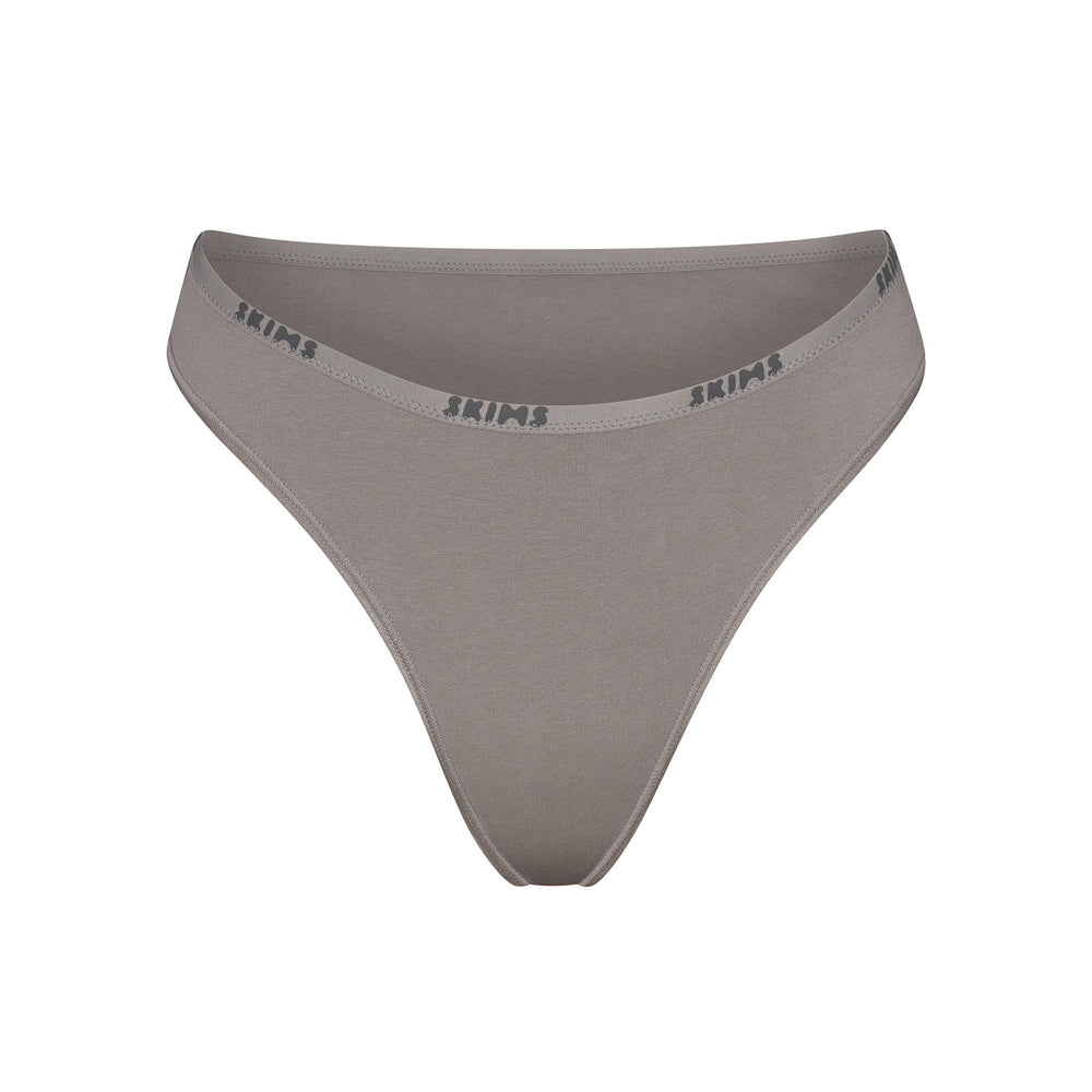 Bikini Skims COTTON LOGO HIGH LEG Grise | 829SBUZCI