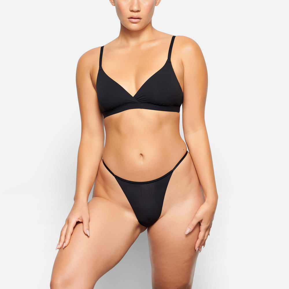 Bikini Skims FITS EVERYBODY CHEEKY STRING Noir | 845VHEJNW