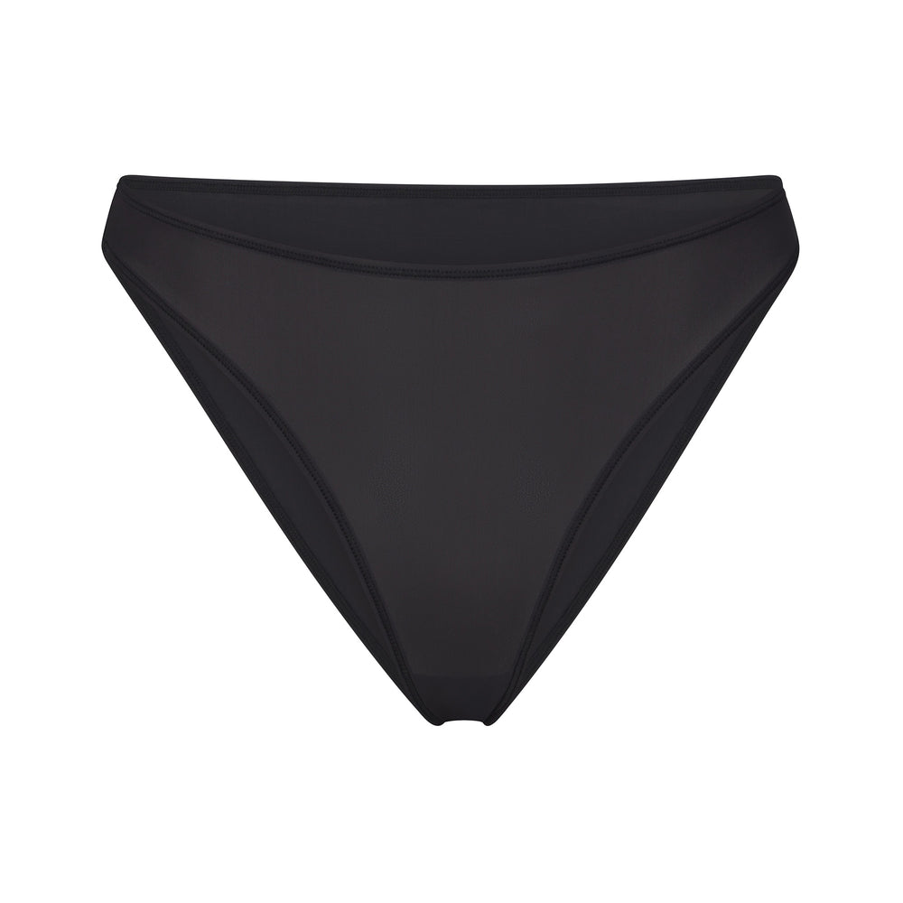 Bikini Skims JELLY SHEER HIGH CUT Noir | 856LIBSNF