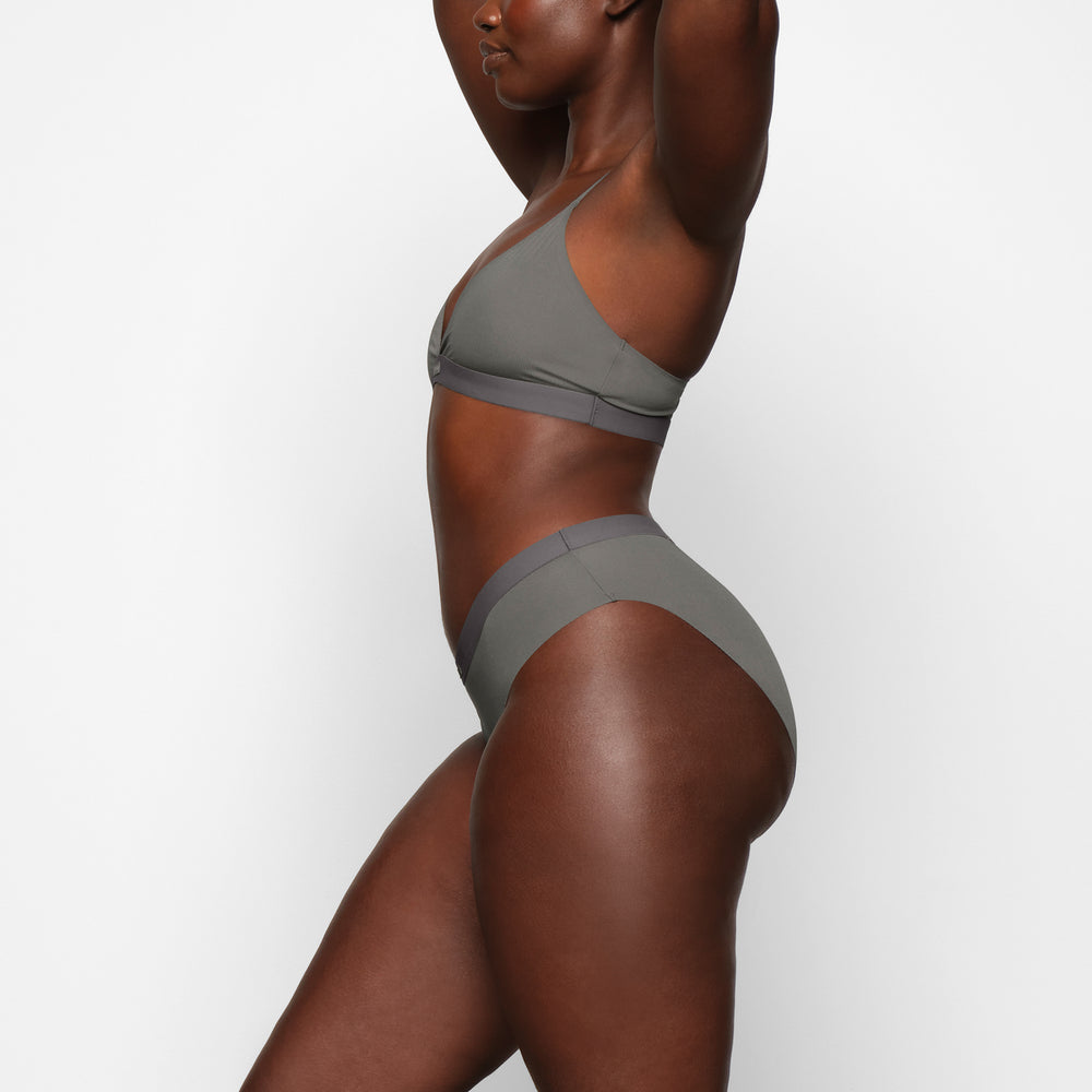 Bikini Skims SMOOTH RIB Grise Foncé | 435VEHWYS