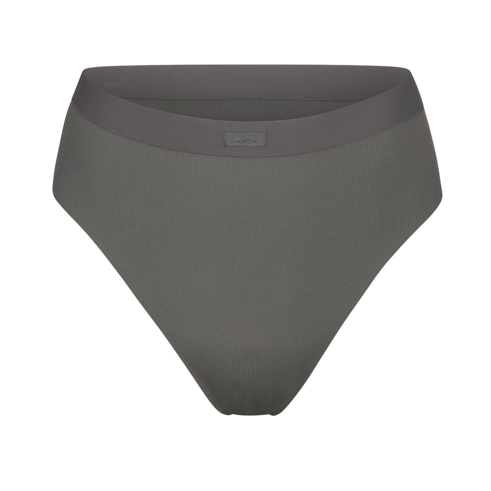 Bikini Skims SMOOTH RIB Grise Foncé | 435VEHWYS