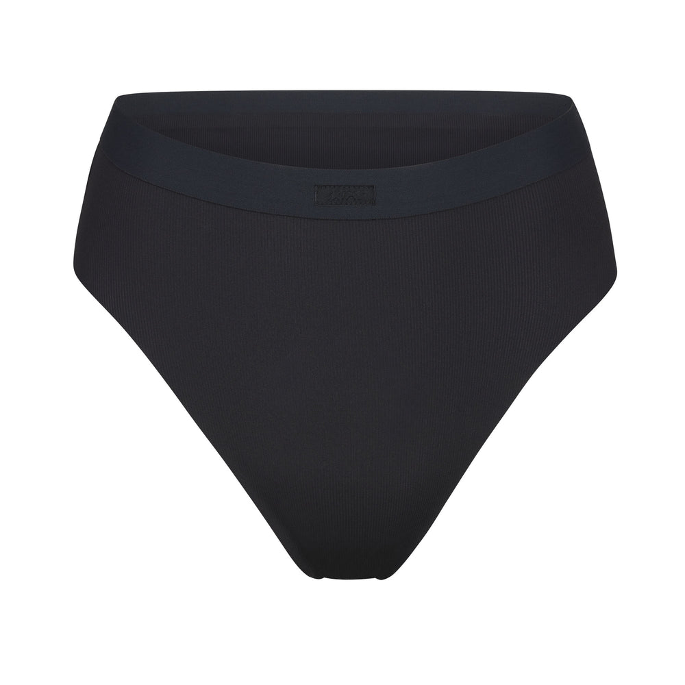 Bikini Skims SMOOTH RIB Noir | 128ESIZMU