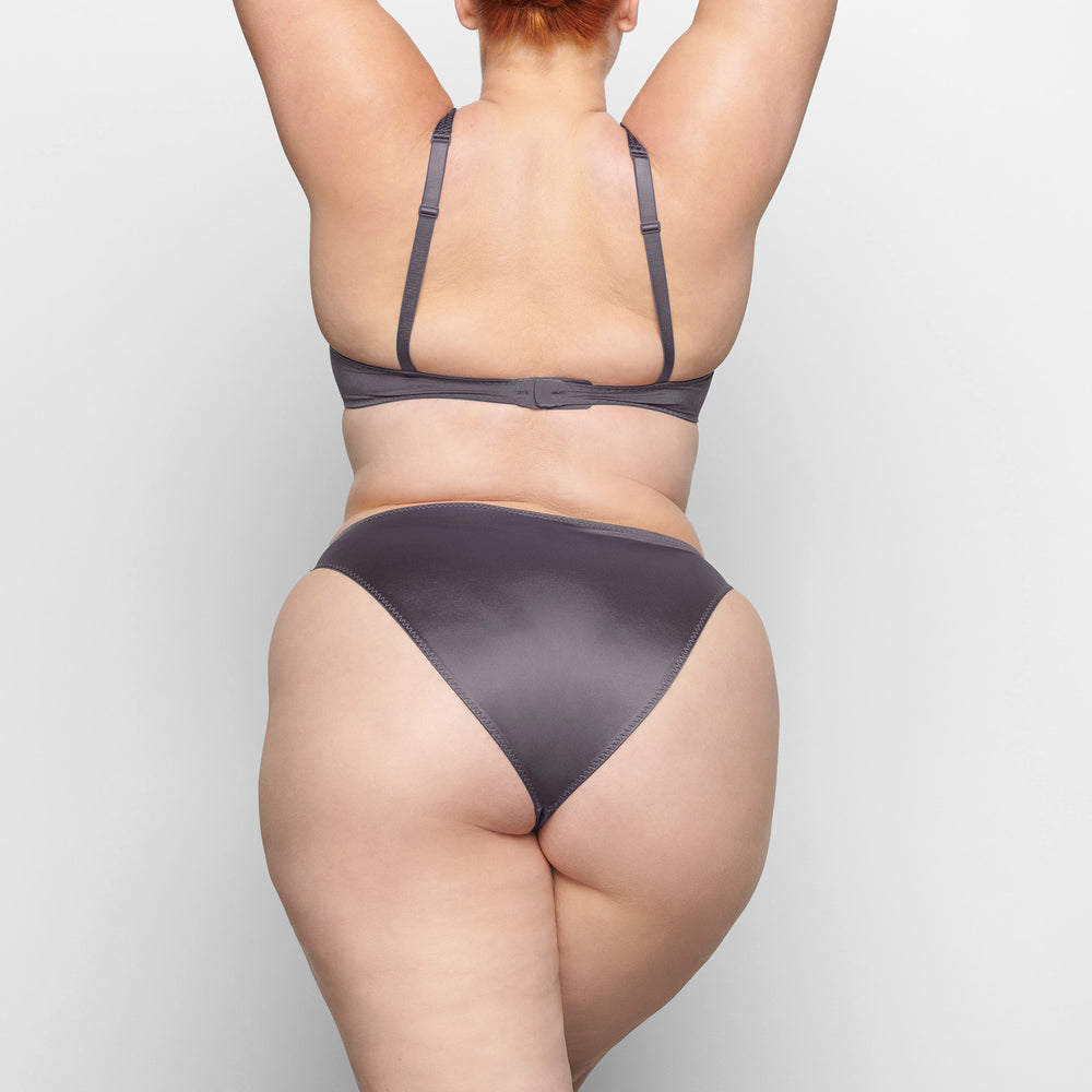 Bikini Skims STRETCH SATIN HIGH LEG Violette | 902XKSORF