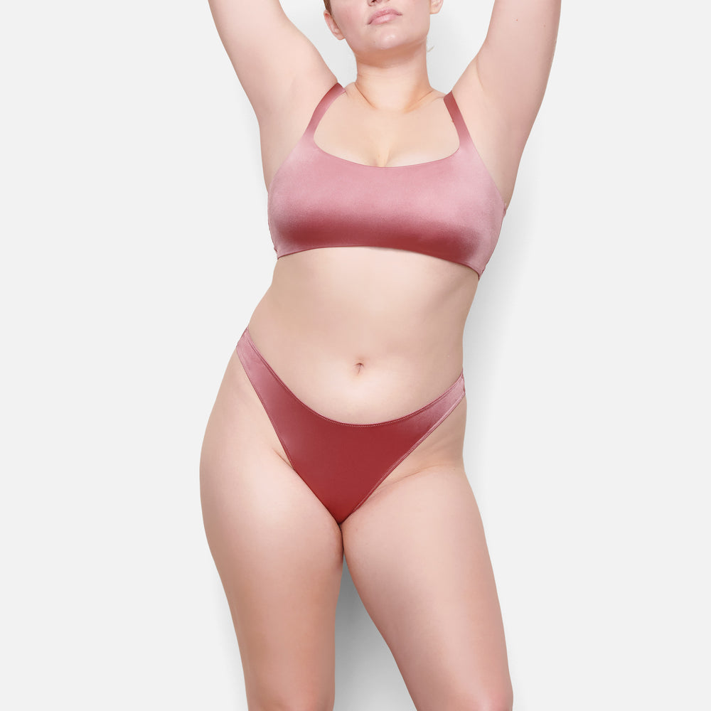 Bikini Skims STRETCH SATIN Rose | 386ILVZCP