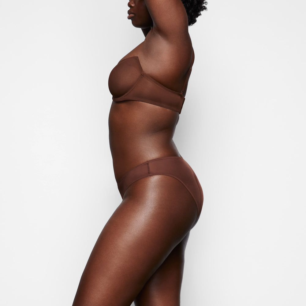 Bikini Skims ULTRA FINE MESH Chocolat | 058XOAEIK