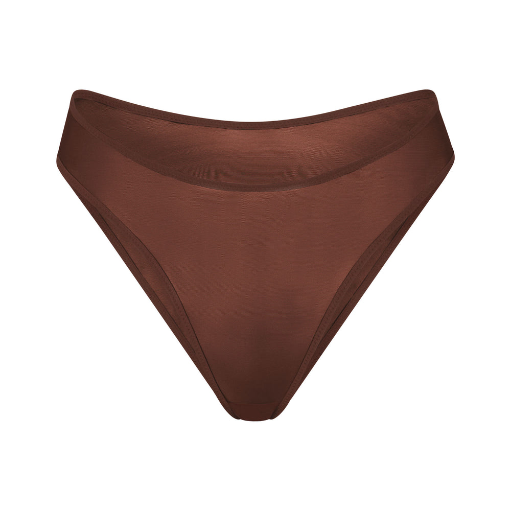 Bikini Skims ULTRA FINE MESH Chocolat | 058XOAEIK