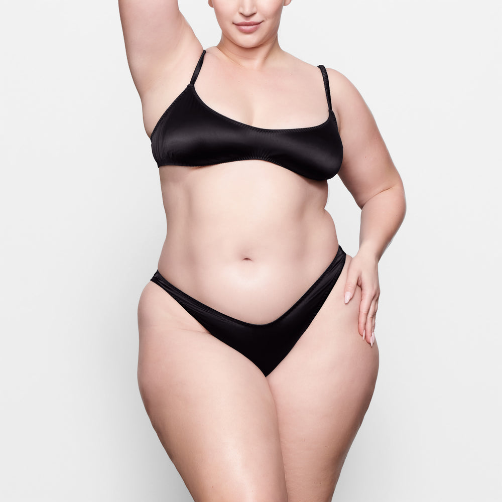 Bikini Skims WOVEN SHINE Noir | 127NSTXWC