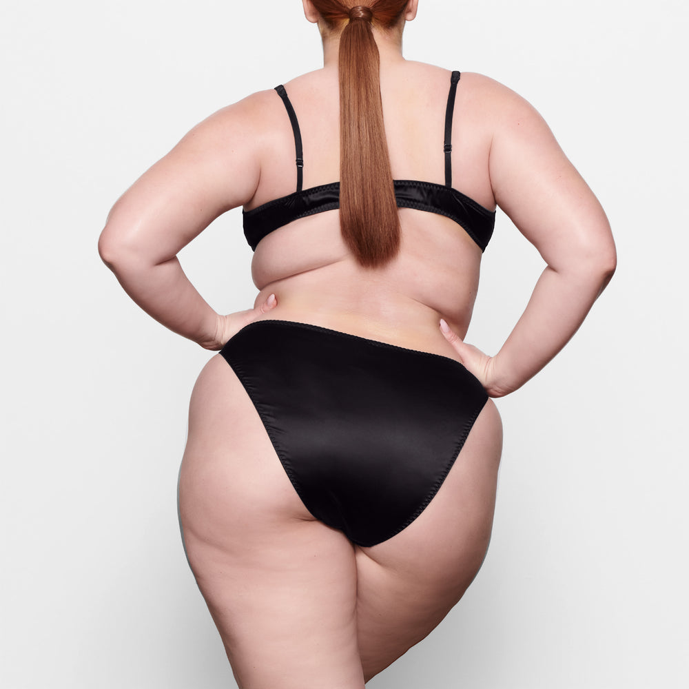 Bikini Skims WOVEN SHINE Noir | 127NSTXWC