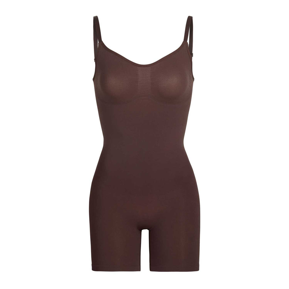 Body Skims SCULPTING BODYSUIT MID THIGH W. OPEN GUSSET Chocolat | 721QHWCGM