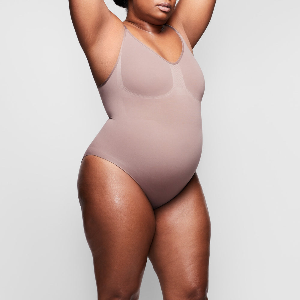 Body Skims SCULPTING BODYSUIT W. SNAPS Marron | 237ZKTUDN