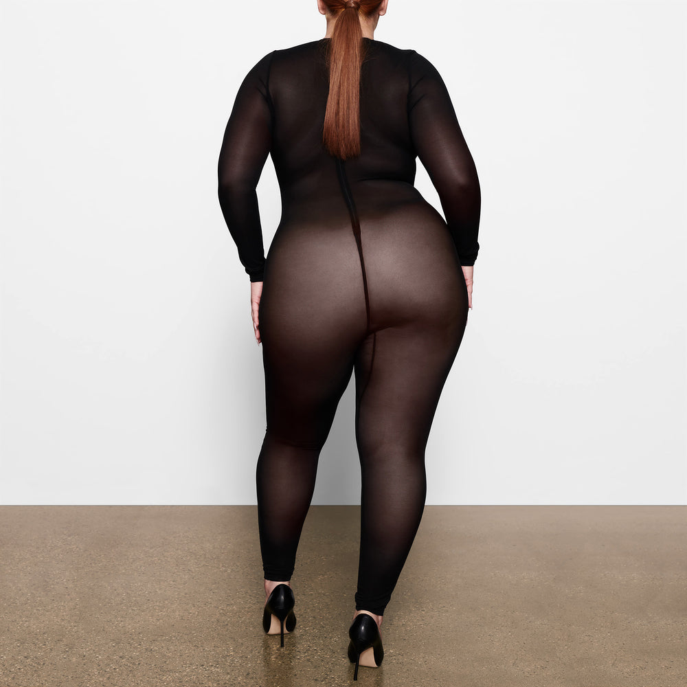 Body Skims SHEER SCULPT CATSUIT Noir | 173UIWJDE