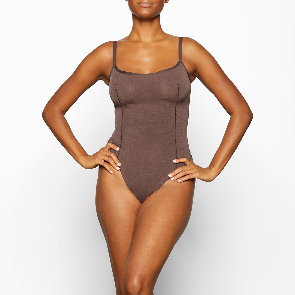 Body Skims SHEER SCULPT THONG Chocolat | 208OJNFLY