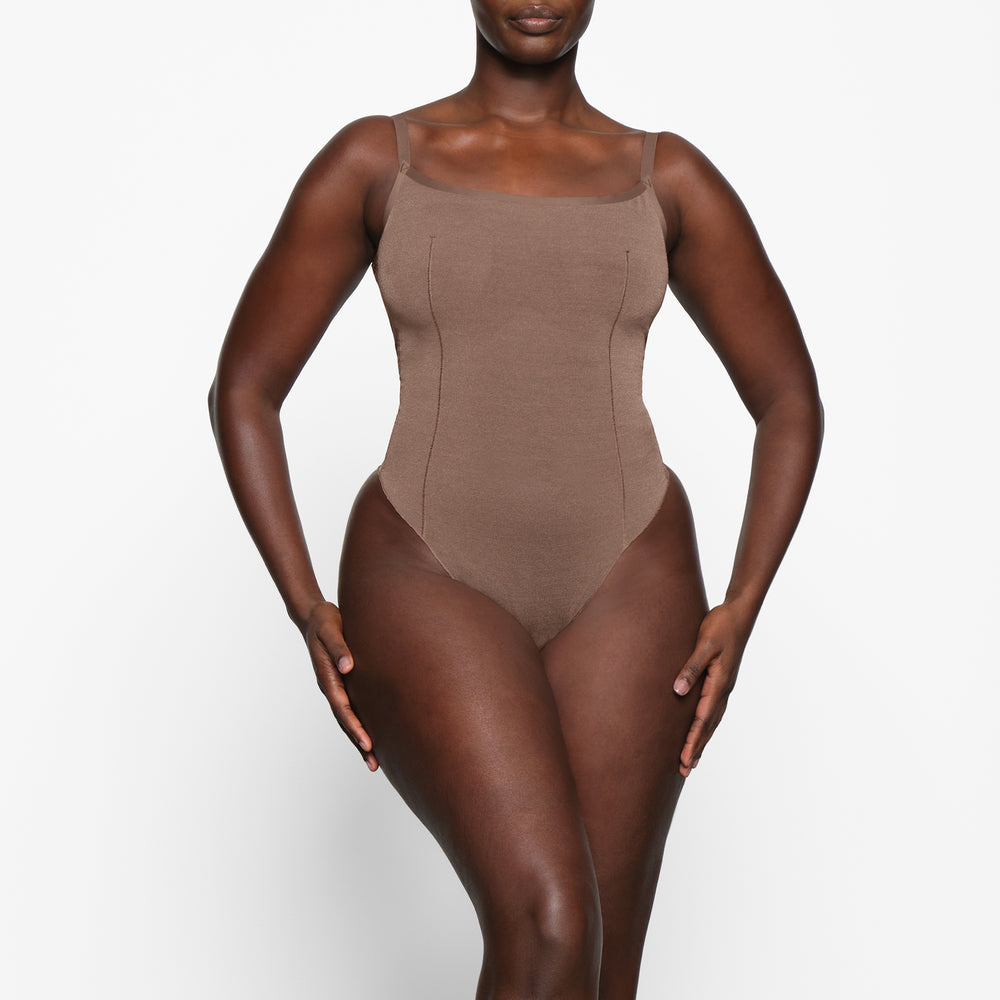 Body Skims SHEER SCULPT THONG Marron | 837VXLJNZ