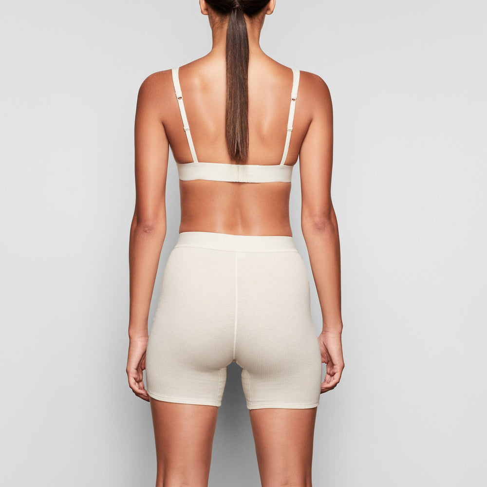 Boxer Shorts Skims COTTON RIB Blanche | 372EOACQB