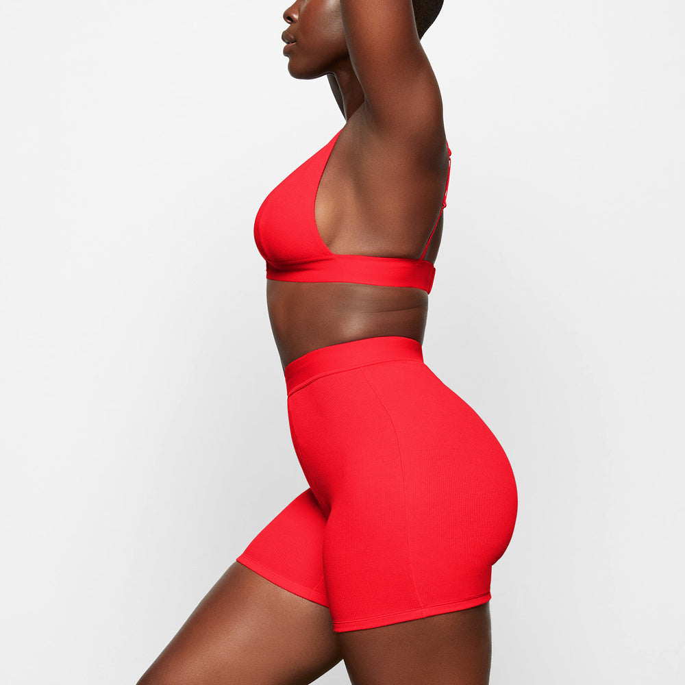 Boxer Shorts Skims COTTON RIB Rouge | 543YXVSCE