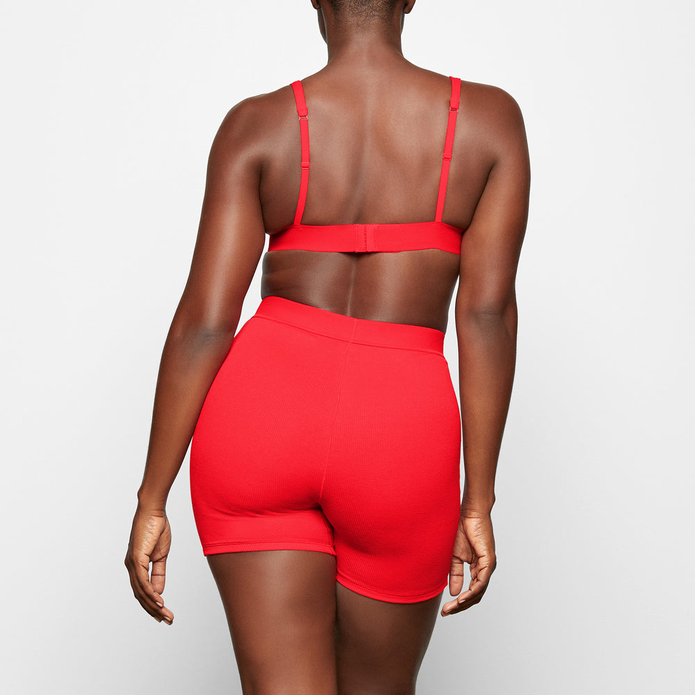 Boxer Shorts Skims COTTON RIB Rouge | 543YXVSCE