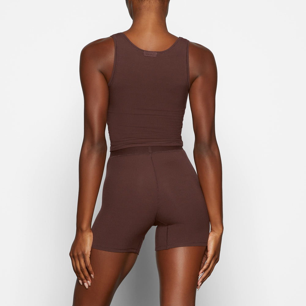 Boxer Shorts Skims SOFT LOUNGE Chocolat | 817NABDZE