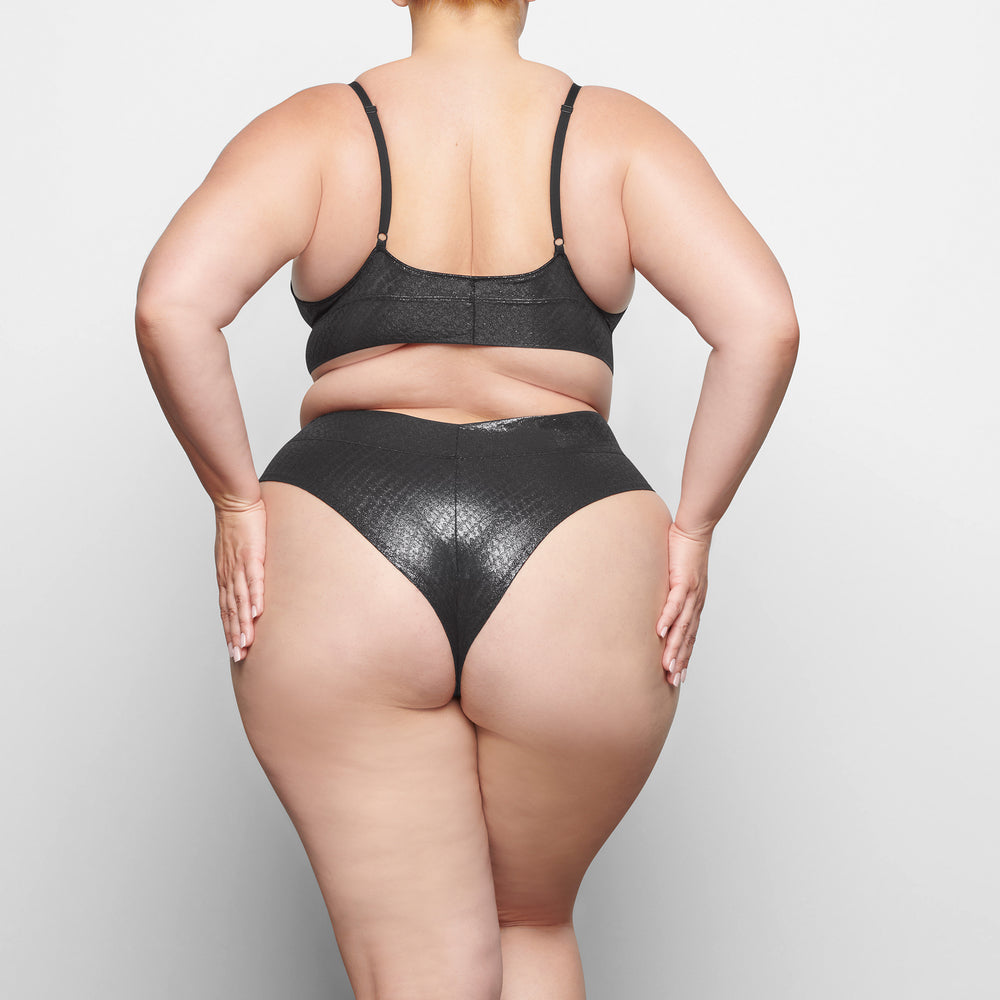 Boy Short Skims LOGO MESH FOIL Noir | 693MVZTOB