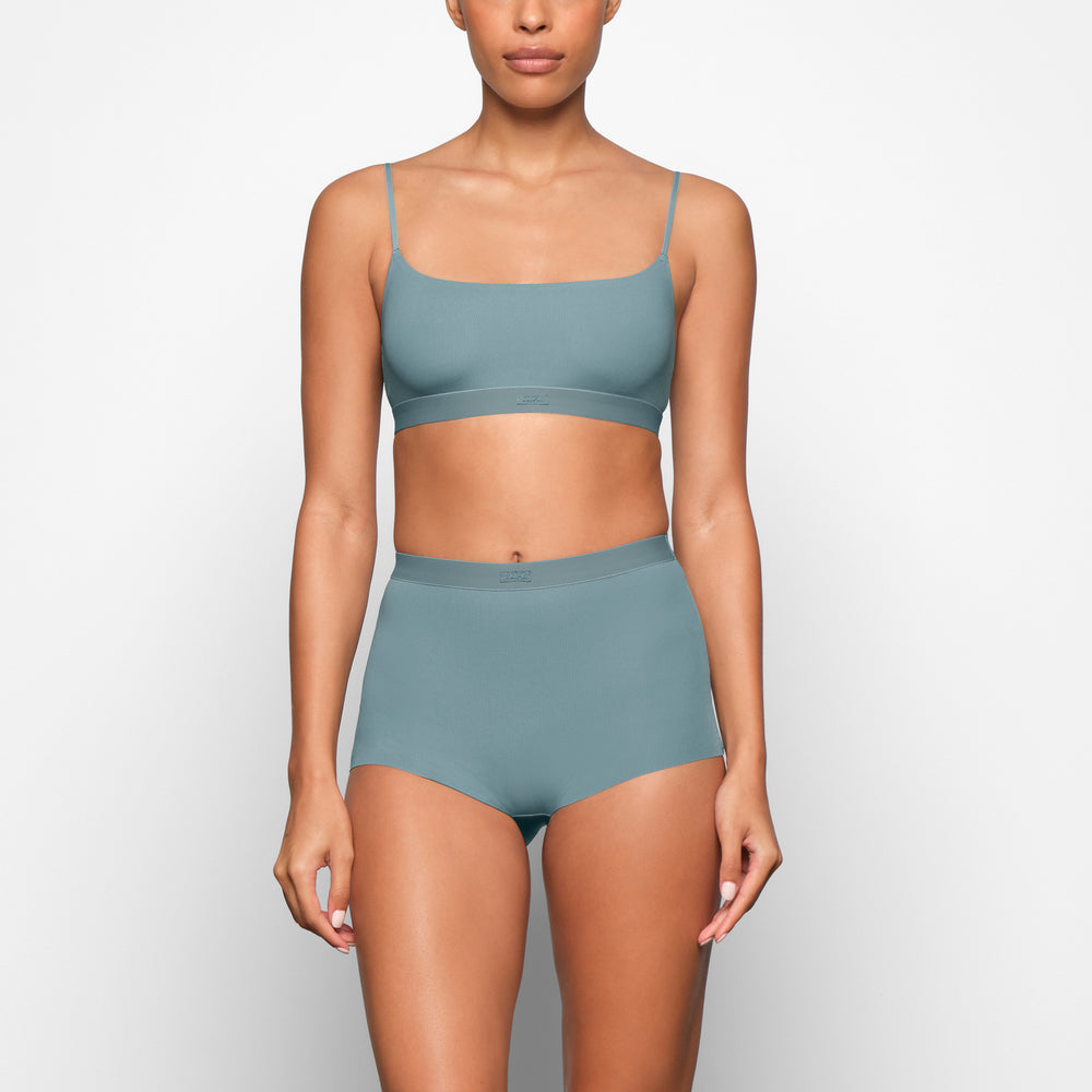 Boy Short Skims SMOOTH RIB Bleu | 302ASVIUR