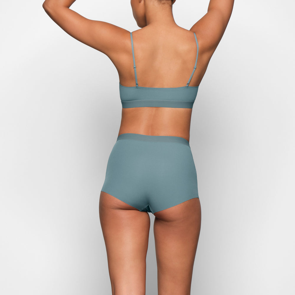 Boy Short Skims SMOOTH RIB Bleu | 302ASVIUR