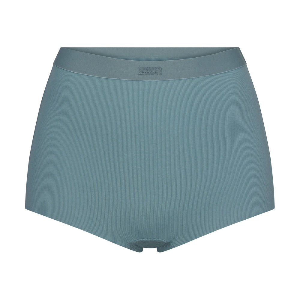 Boy Short Skims SMOOTH RIB Bleu | 302ASVIUR