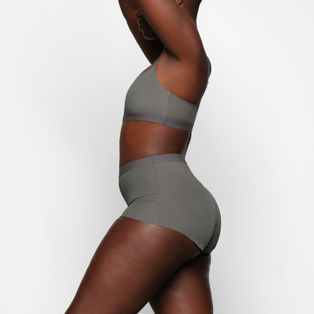 Boy Short Skims SMOOTH RIB Grise Foncé | 417RYVTJB