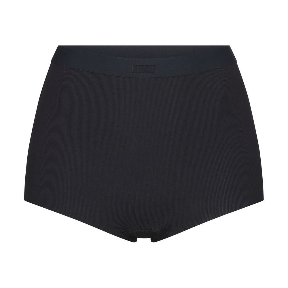 Boy Short Skims SMOOTH RIB Noir | 279OHMKFS