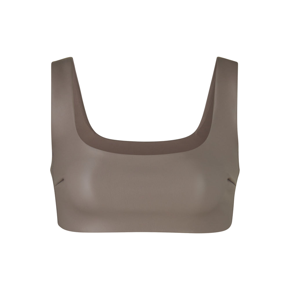 Bralette Skims FAUX LEATHER Argent | 167PZIJAC