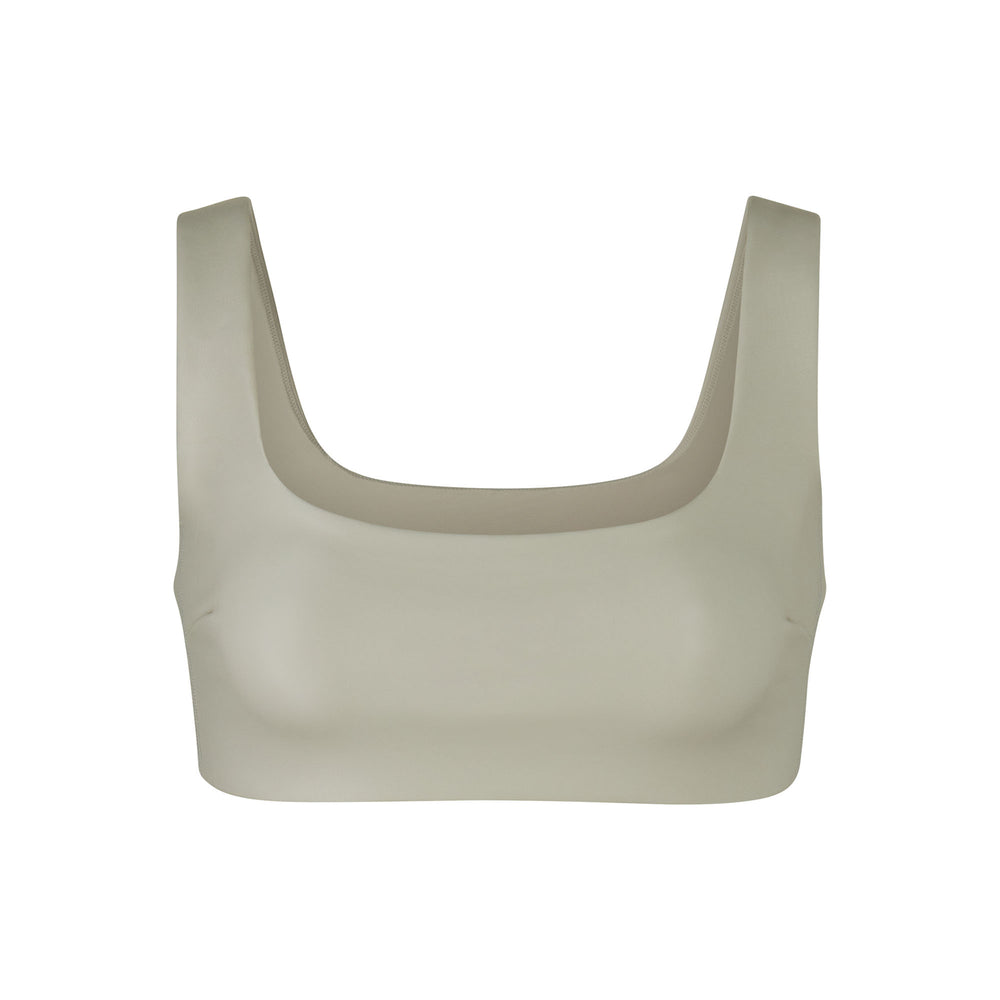 Bralette Skims FAUX LEATHER Blanche | 820DTPNQV