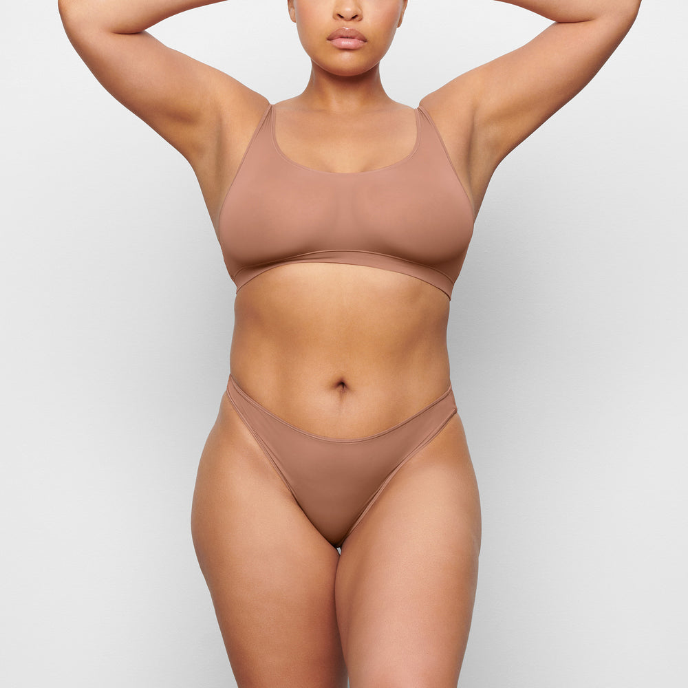 Bralette Skims JELLY SHEER SCOOP NECK Abricot | 453VQMDTP