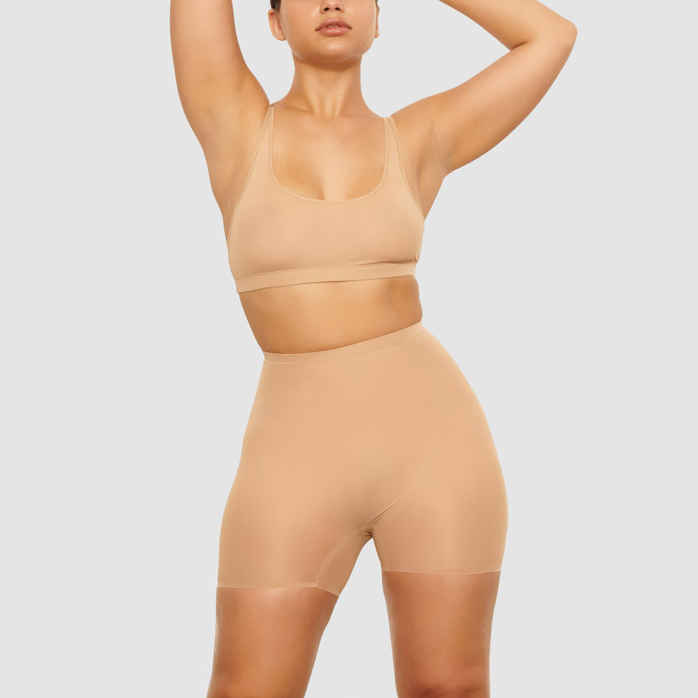 Bralette Skims JELLY SHEER SCOOP NECK Beige | 293QJXWMN