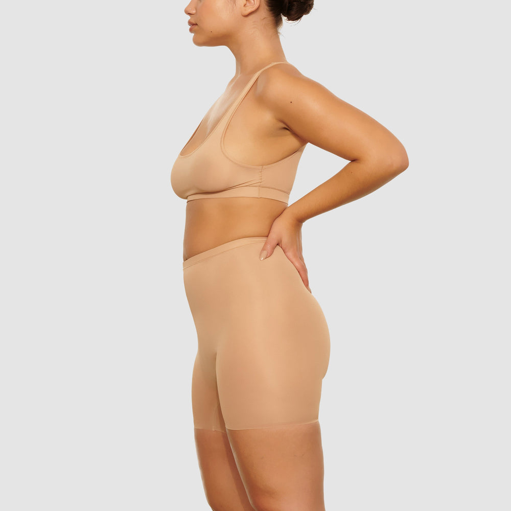 Bralette Skims JELLY SHEER SCOOP NECK Beige | 293QJXWMN