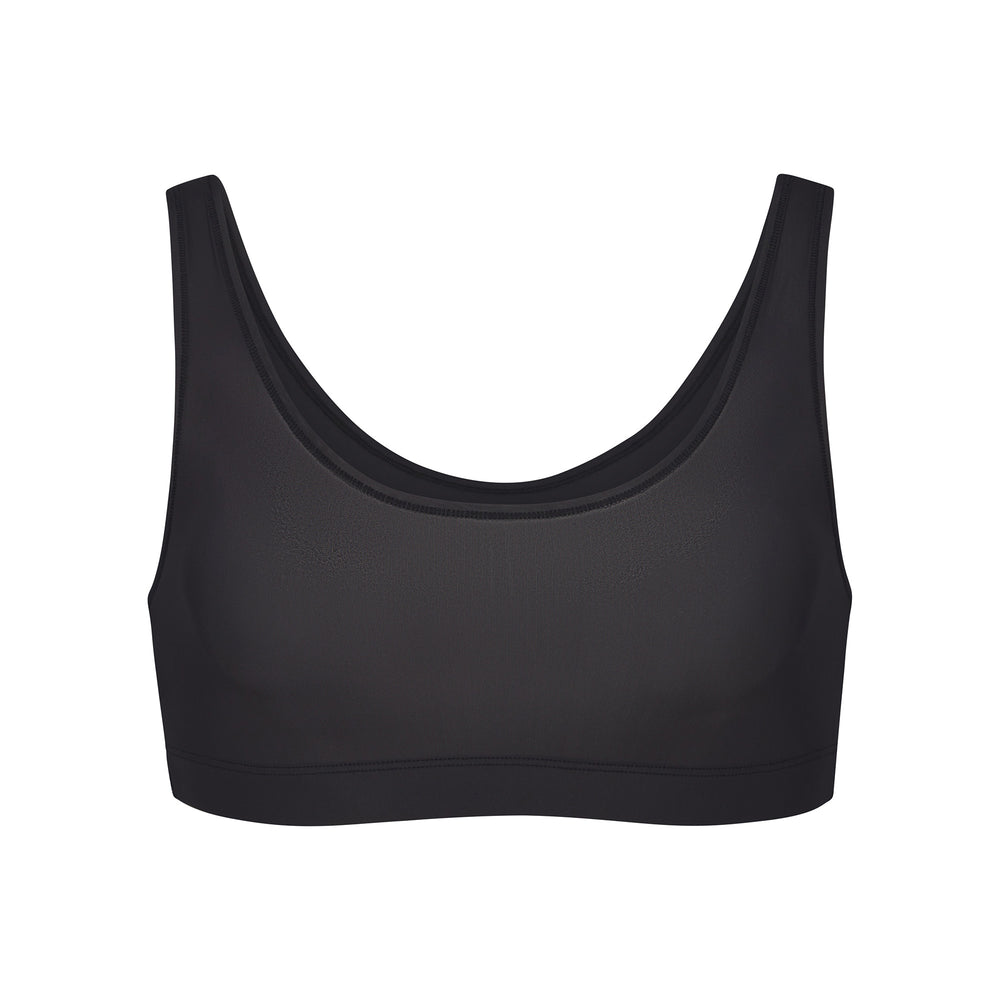 Bralette Skims JELLY SHEER SCOOP NECK Noir | 748ZRVQDC