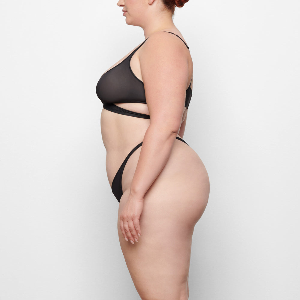 Bralette Skims JELLY SHEER WRAP Noir | 817QYSCEJ