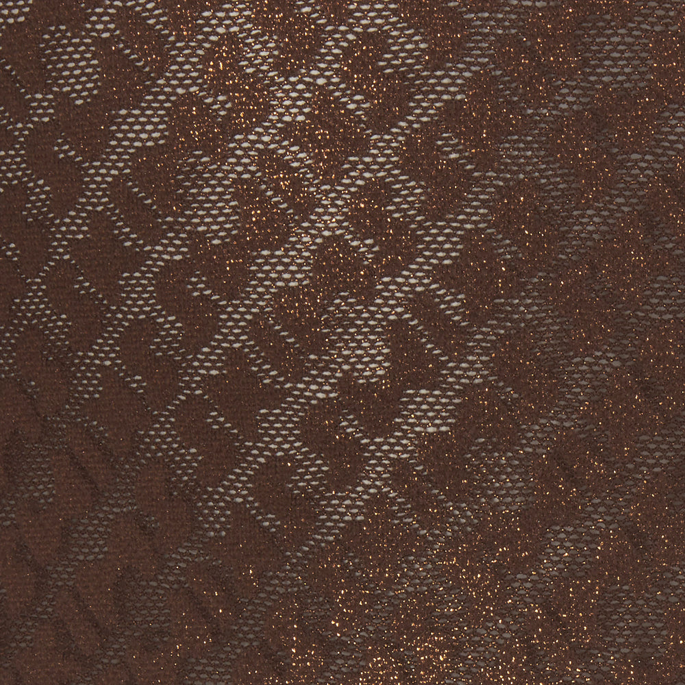 Bralette Skims LOGO MESH FOIL TRIANGLE Chocolat | 956TGDFNA