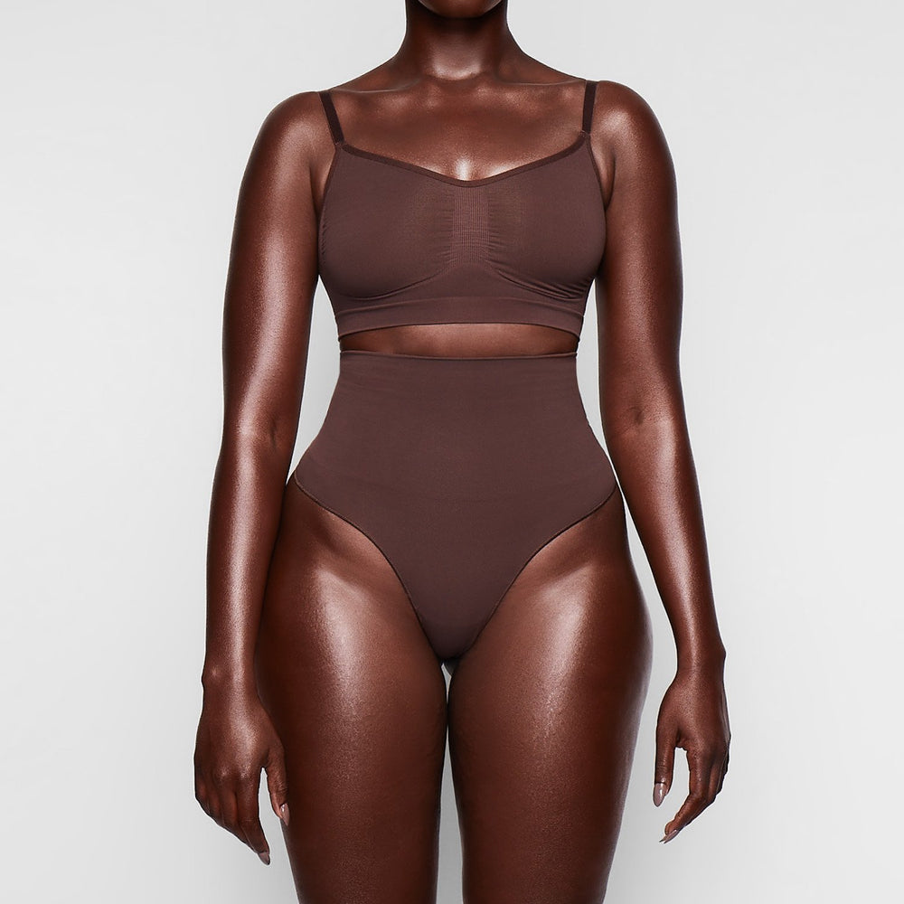 Bralette Skims SCULPTING Chocolat | 936JKIRPT