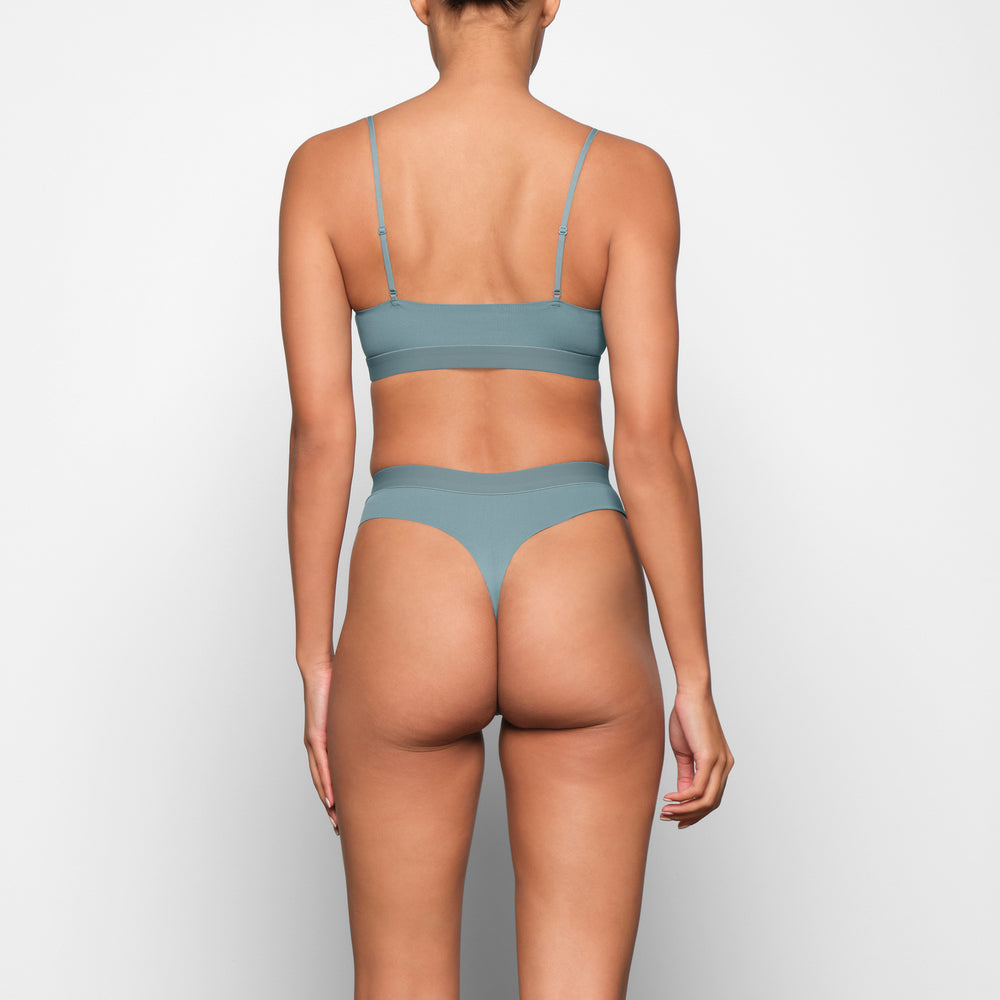 Bralette Skims SMOOTH RIB SCOOP NECK Bleu | 476AOPRCF