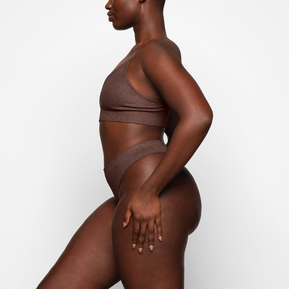 Bralette Skims SOFT SMOOTHING SHINE Chocolat | 251HDRMAV