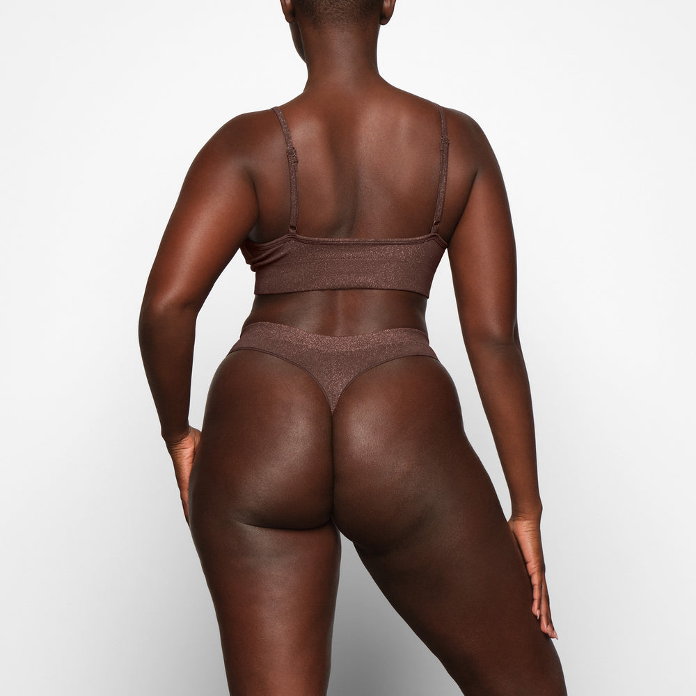 Bralette Skims SOFT SMOOTHING SHINE Chocolat | 251HDRMAV