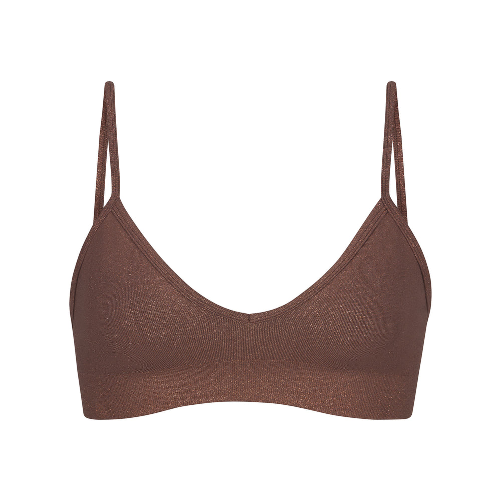 Bralette Skims SOFT SMOOTHING SHINE Chocolat | 251HDRMAV