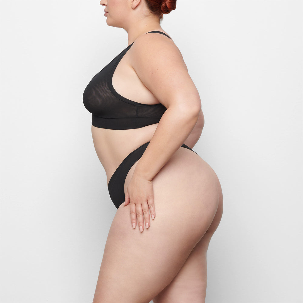 Bralette Skims SUMMER MESH PLUNGE Noir | 457MATJDB