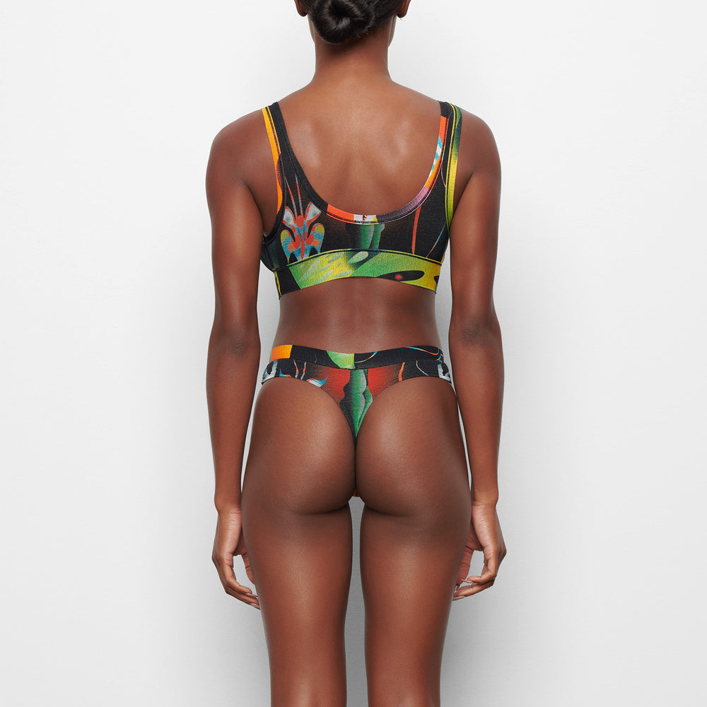 Bralette Skims SUMMER MESH PLUNGE Obsidienne | 542KCMYUZ