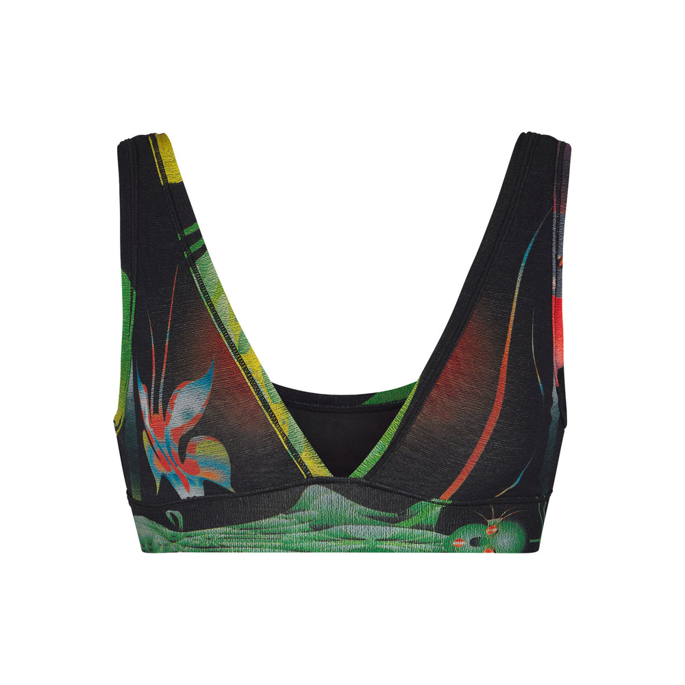 Bralette Skims SUMMER MESH PLUNGE Obsidienne | 542KCMYUZ