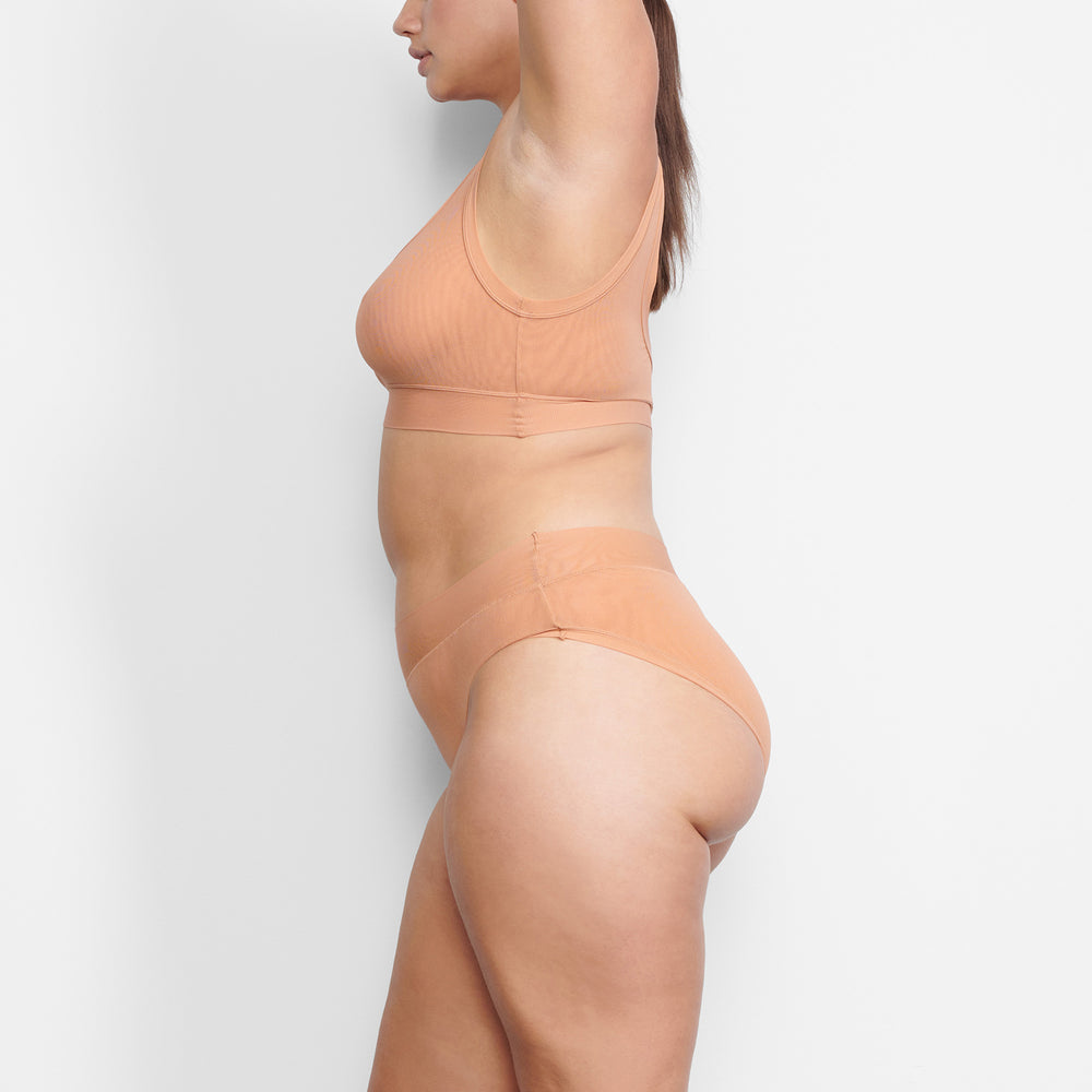 Bralette Skims SUMMER MESH SCOOP Beige | 162SMLODN